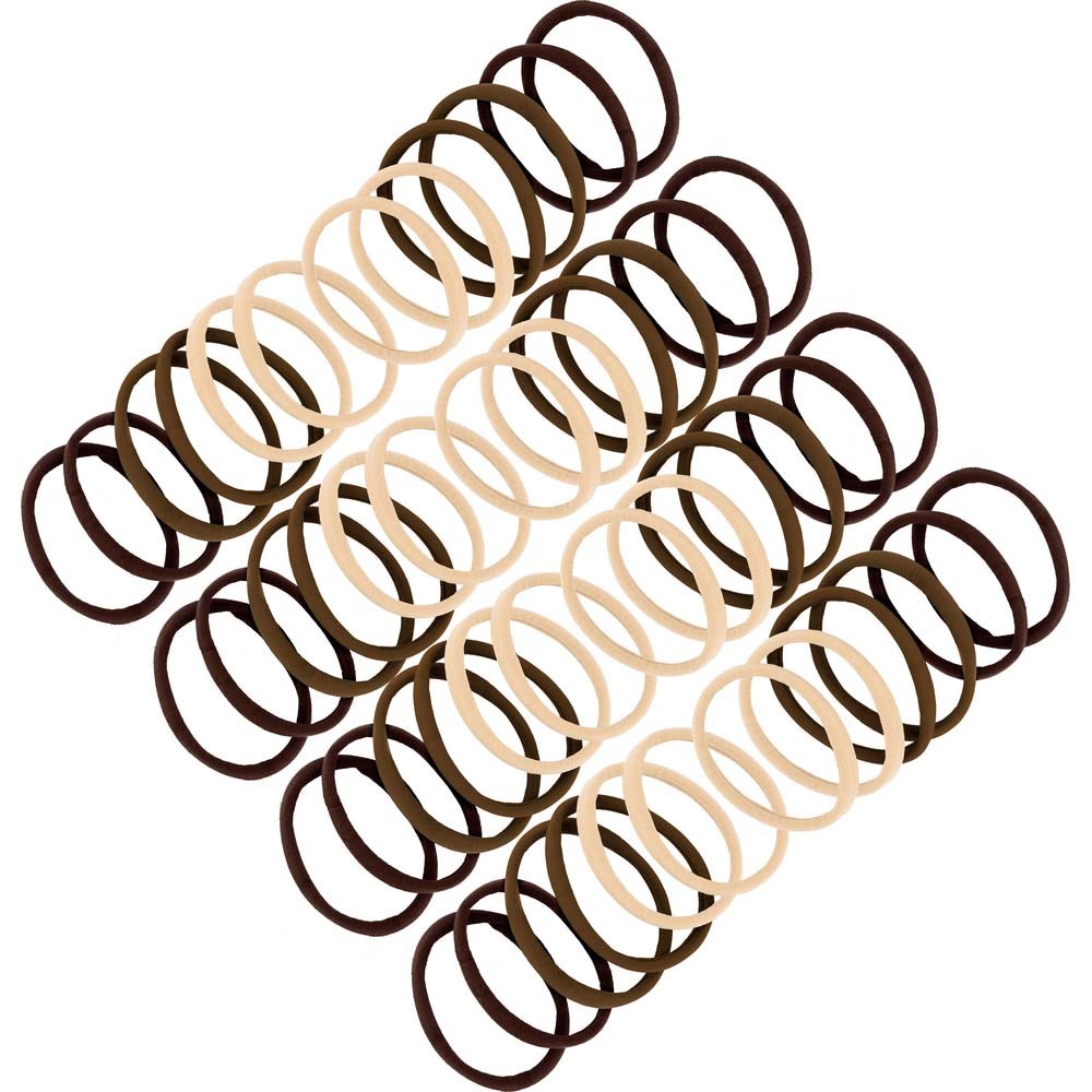 Ibero Hair Ties Brown 50 stk