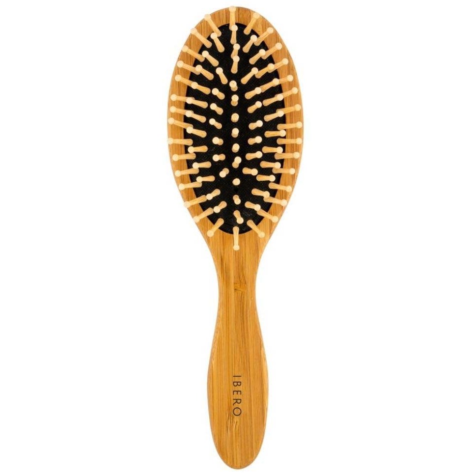 Läs mer om Ibero Oval Hair Brush With Bamboo Pins