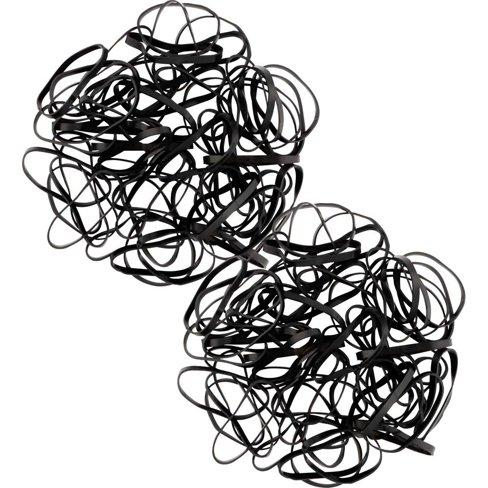 Ibero Silicone Hair Ties Black 650 stk