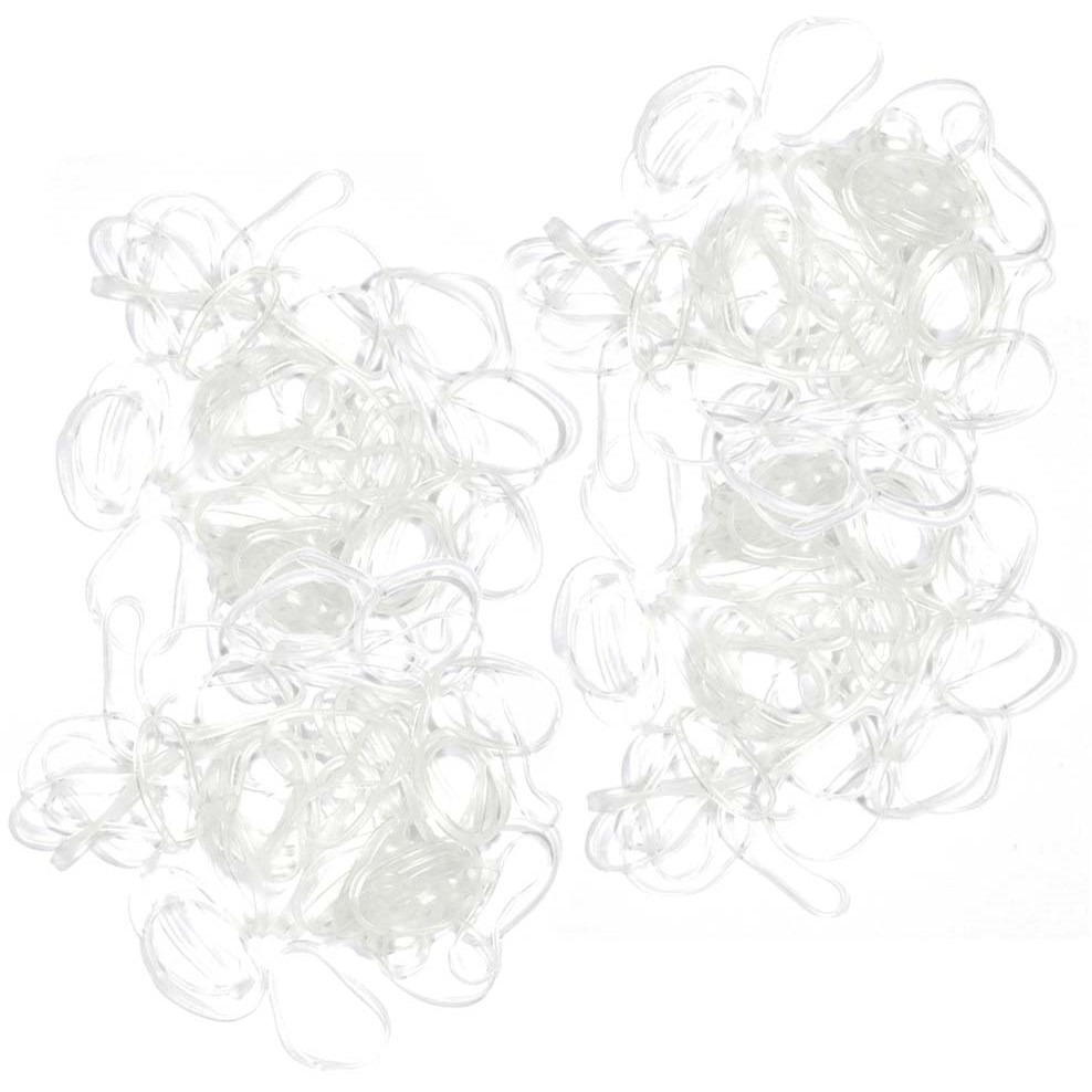 Ibero Silicone Hair Ties Transparent 650 stk