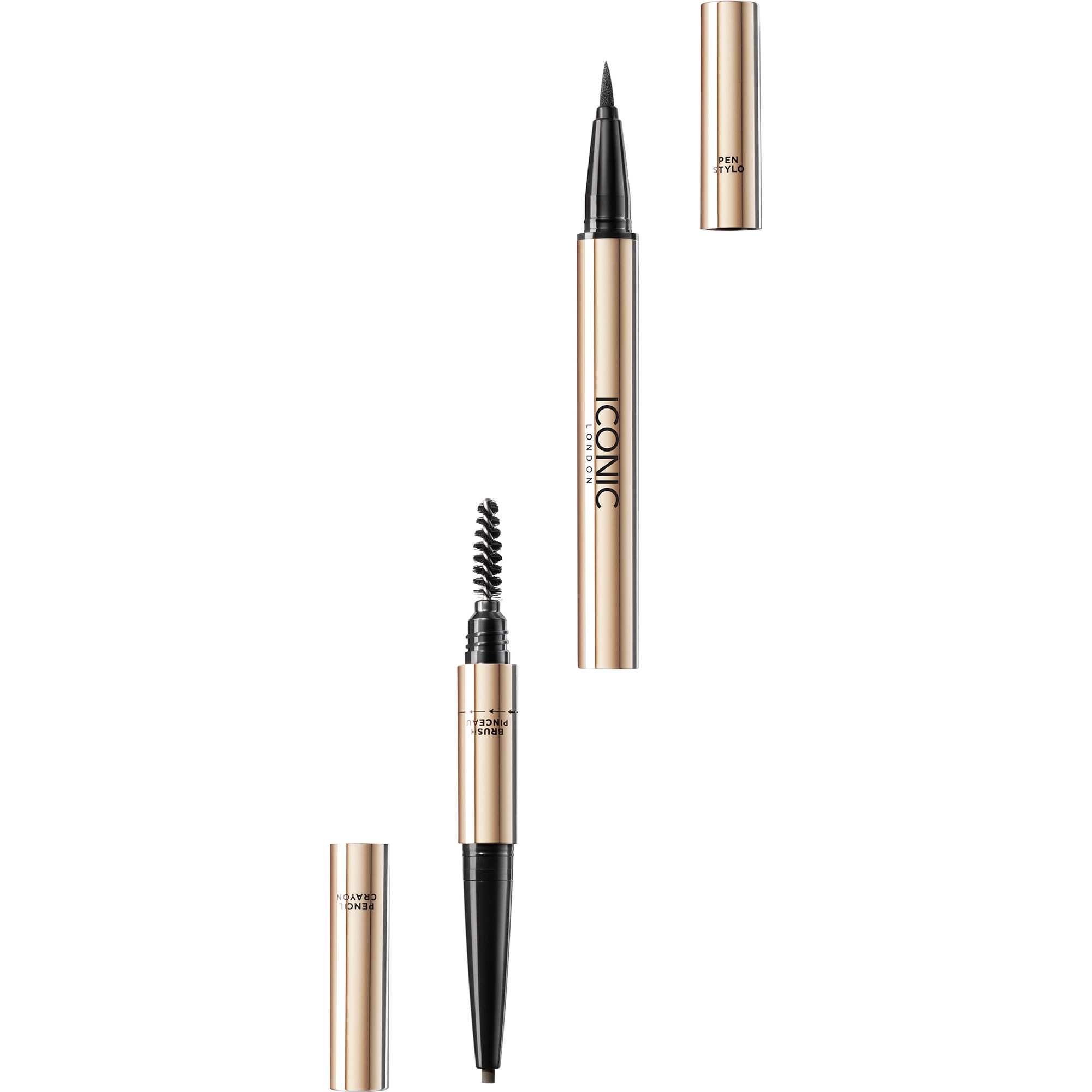 ICONIC London Triple Precision Brow Definer Cool Brown (obrázok 3)