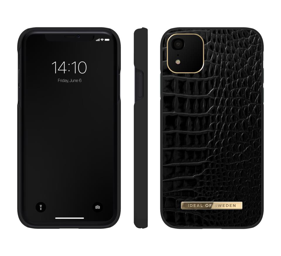 IDEAL OF SWEDEN Atelier Case iPhone 11/XR Neo Noir Croco