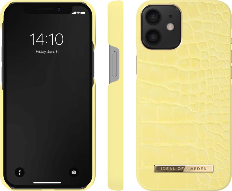 iDeal of Sweden Atelier Case iPhone 12 Mini Lemon Croco