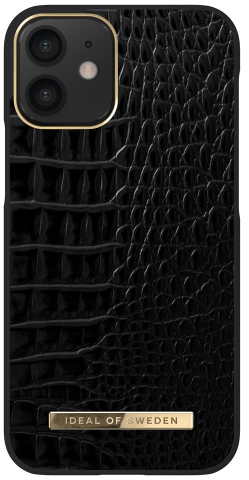 IDEAL OF SWEDEN Atelier Case iPhone 12 Mini Neo Noir Croco