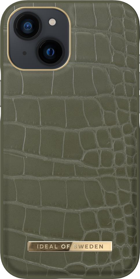 IDEAL OF SWEDEN Atelier Case iPhone 13 Mini Khaki Croco
