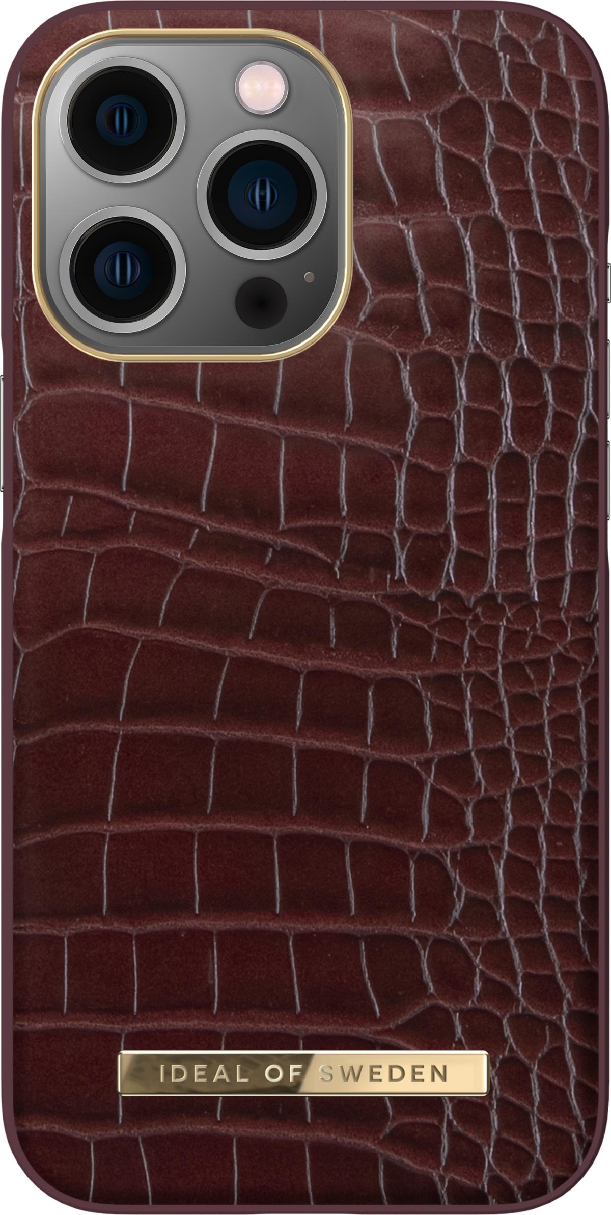 Ideal Of Sweden Iphone 13 Pro Atelier Case Scarlet Croco 6876