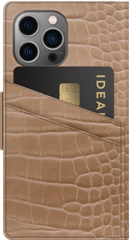 IDEAL OF SWEDEN Atelier Wallet iPhone 13 PRO MAX Camel Croco