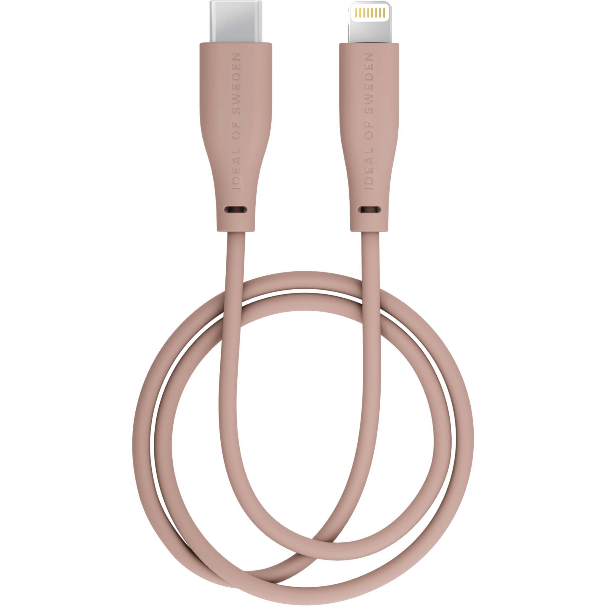 Läs mer om iDeal of Sweden Charging Cable 1m USB C-lightning Blush Pink