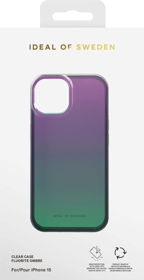 IDEAL OF SWEDEN Clear Case iPhone 15 Fluorite Ombre