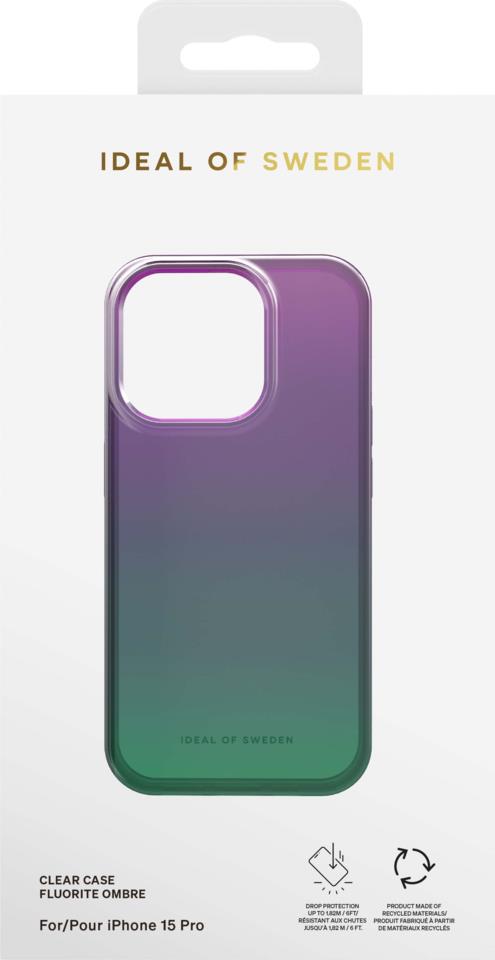 IDEAL OF SWEDEN Clear Case iPhone 15 Pro Fluorite Ombre