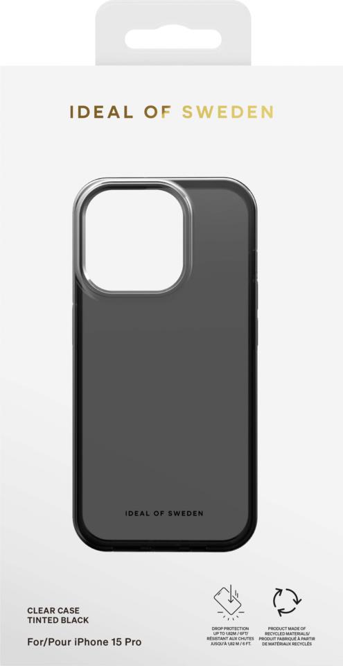 IDEAL OF SWEDEN Clear Case iPhone 15 Pro Tinted Black