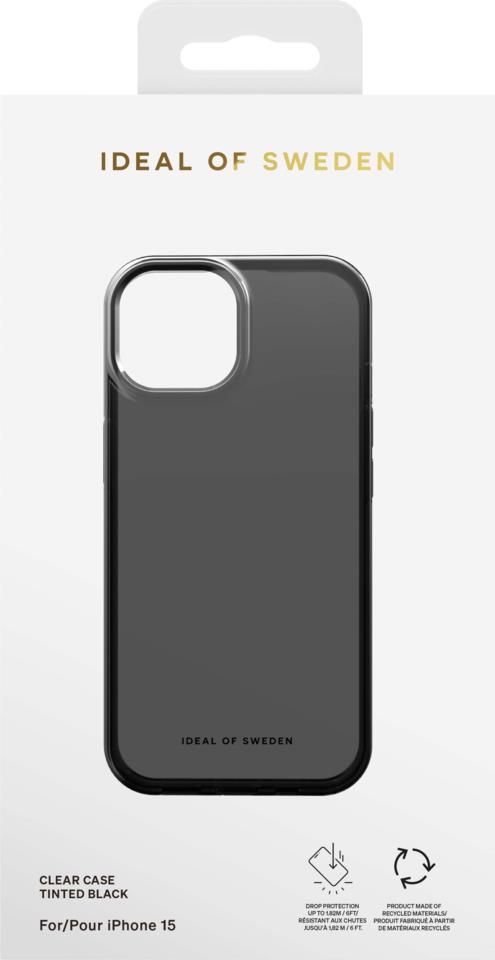 IDEAL OF SWEDEN Clear Case iPhone 15 Tinted Black
