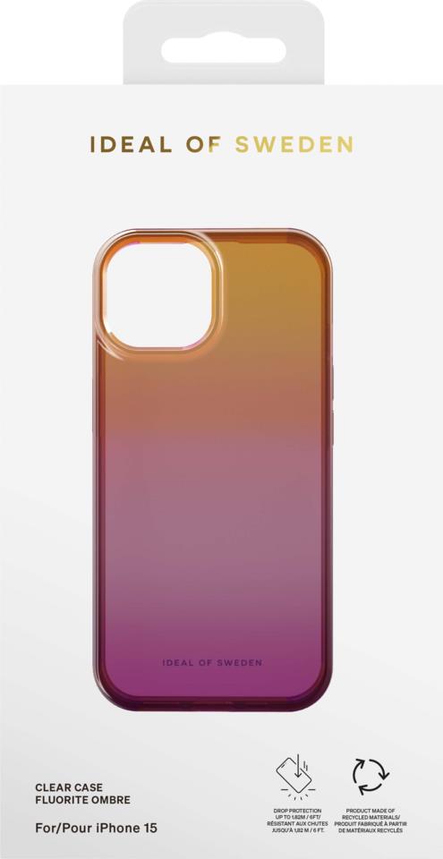 IDEAL OF SWEDEN Clear Case iPhone 15 Vibrant Ombre