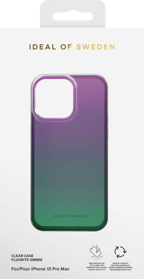 IDEAL OF SWEDEN Clear Case iPhone 15 Pro Max Fluorite Ombre