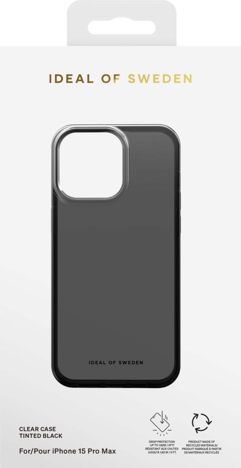IDEAL OF SWEDEN Clear Case iPhone 15 Pro Max Tinted Black