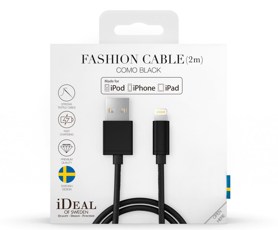 IDEAL OF SWEDEN Como Lightning Cable, 2m Black