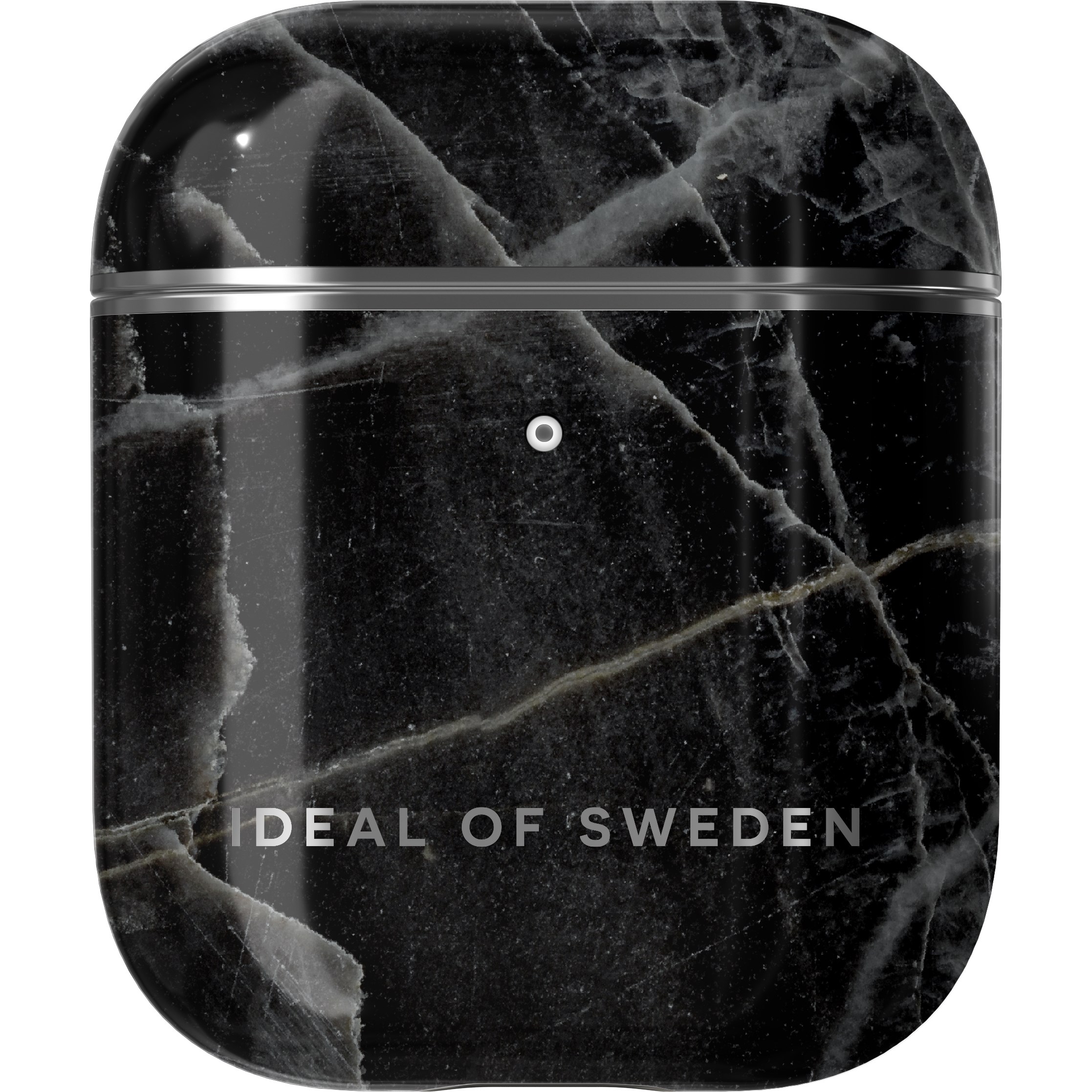 iDeal of Sweden Fashion AirPods Case Black Thunder Marble