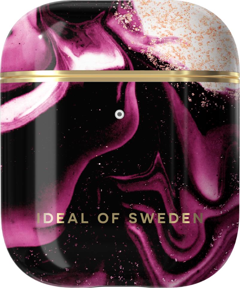 IDEAL OF SWEDEN Fashion AirPods Case Golden Ruby Marble