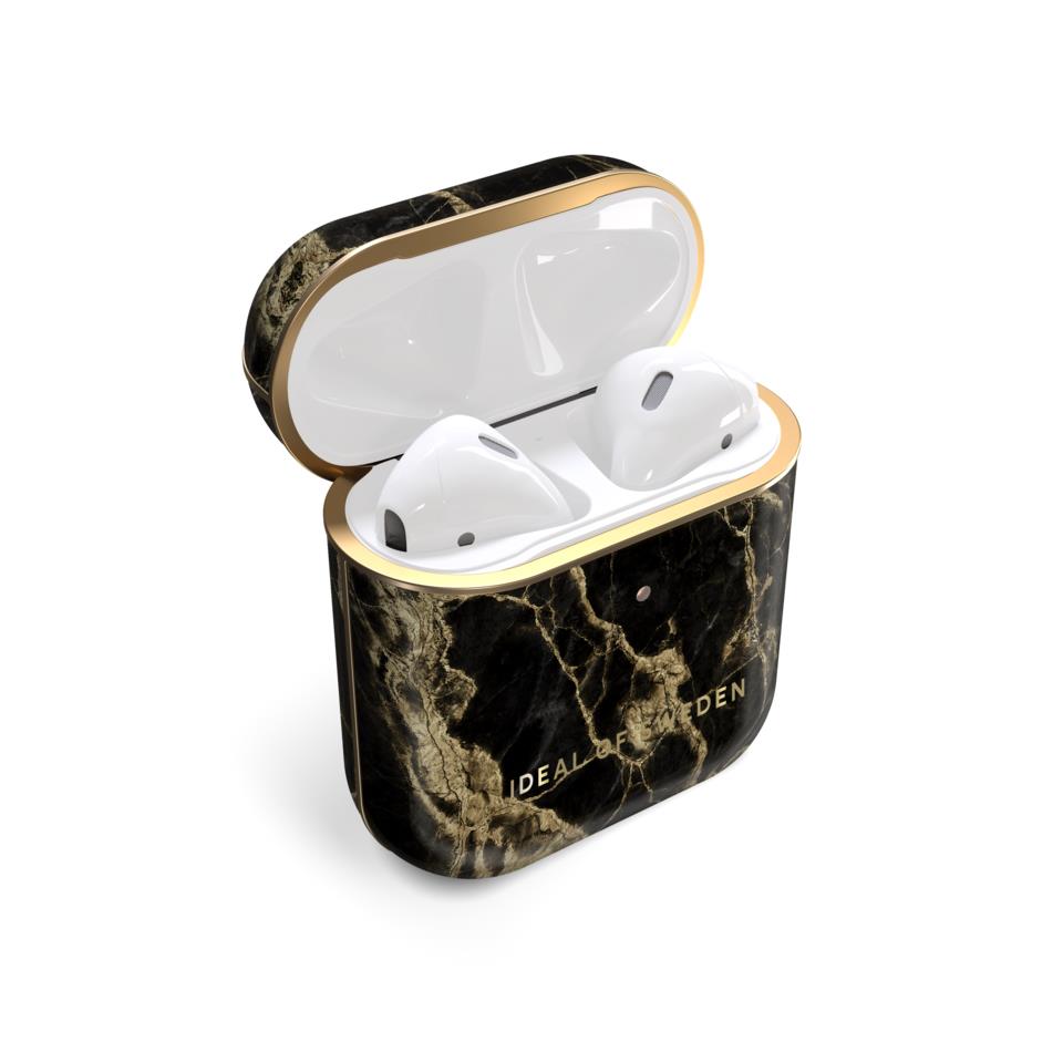 IDEAL OF SWEDEN Fashion AirPods Case Golden Smoke Marble