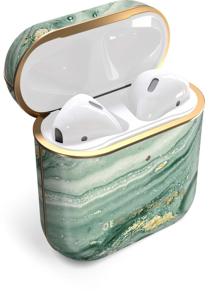 iDeal of Sweden Fashion AirPods Case Mint Swirl Marble