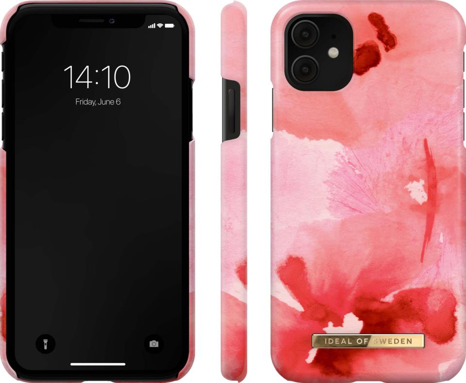 iDeal of Sweden Fashion Case iPhone 11/XR Coral Blush Floral