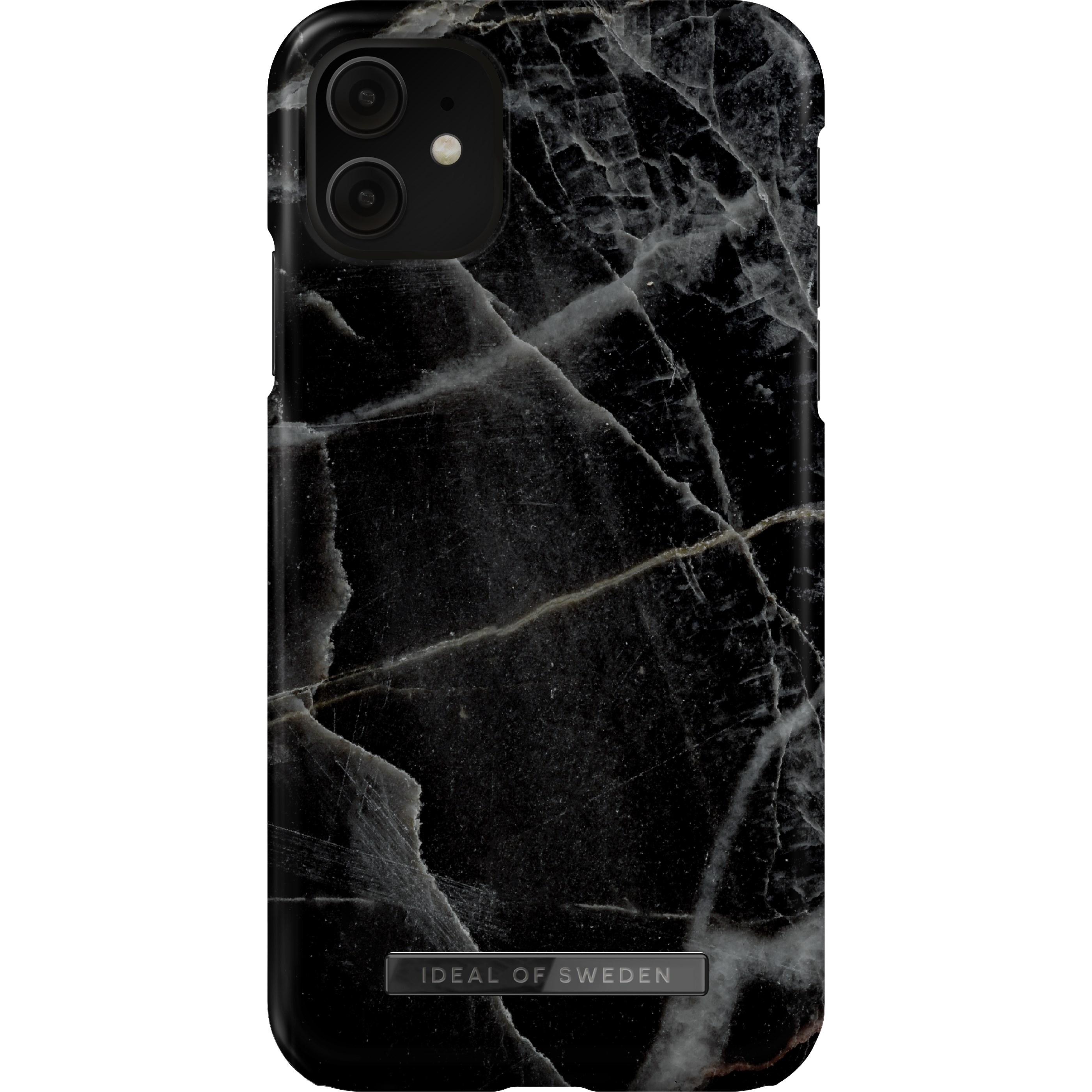 Läs mer om iDeal of Sweden iPhone 11/XR Fashion Case Black Thunder Marble