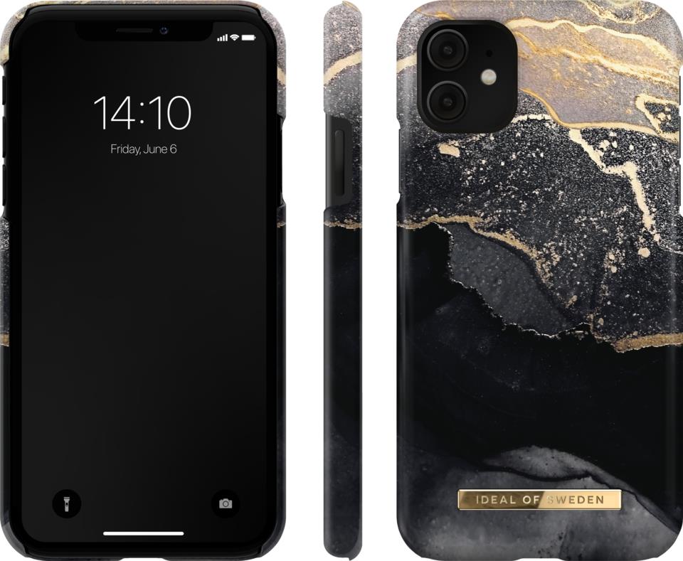 IDEAL OF SWEDEN Fashion Case iPhone 11/XR Golden Twilight Marble