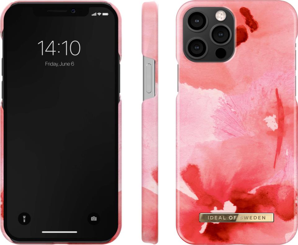 iDeal of Sweden Fashion Case iPhone 12/12 Pro Coral Blush Floral