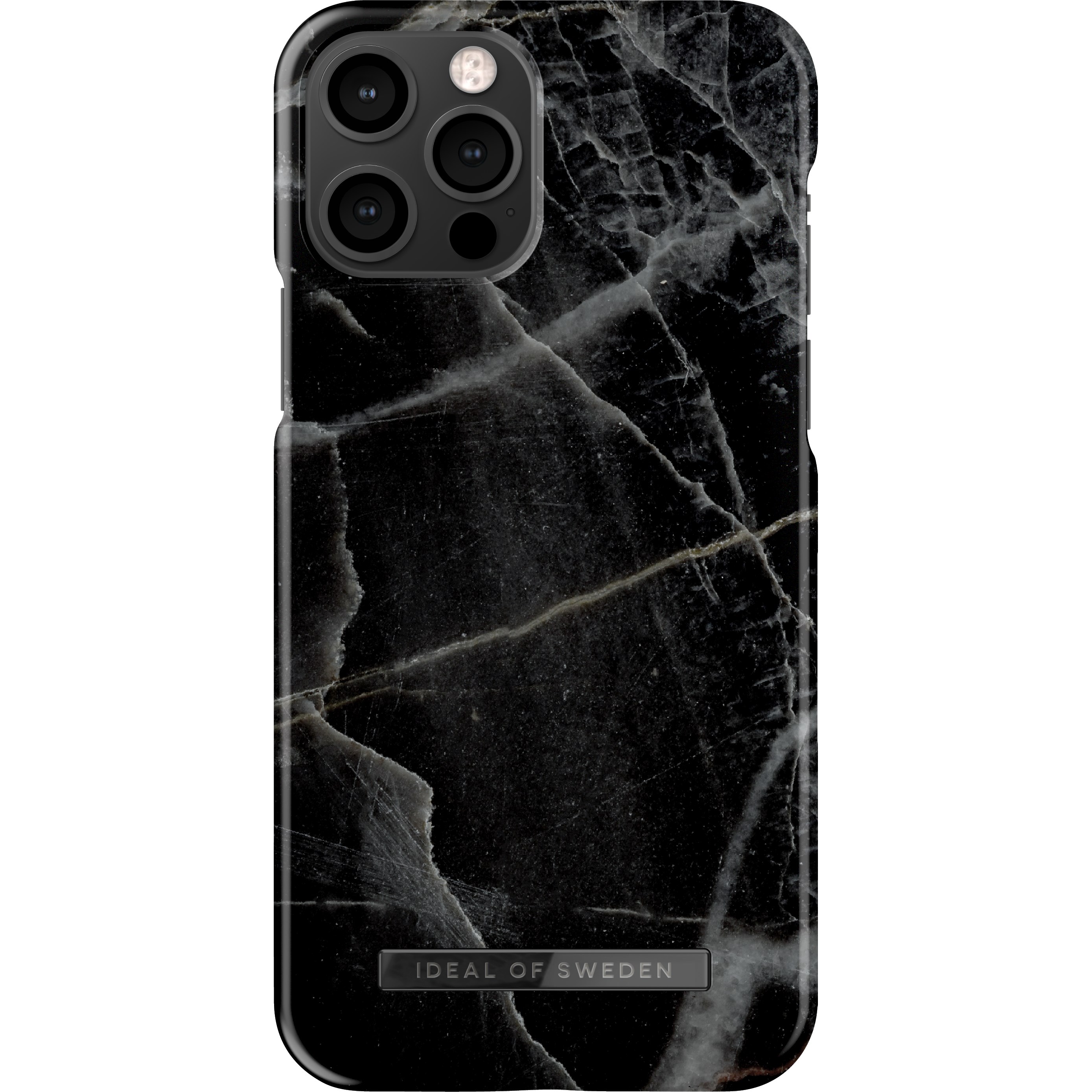 Läs mer om iDeal of Sweden iPhone 12/12 Pro Fashion Case Black Thunder Marble