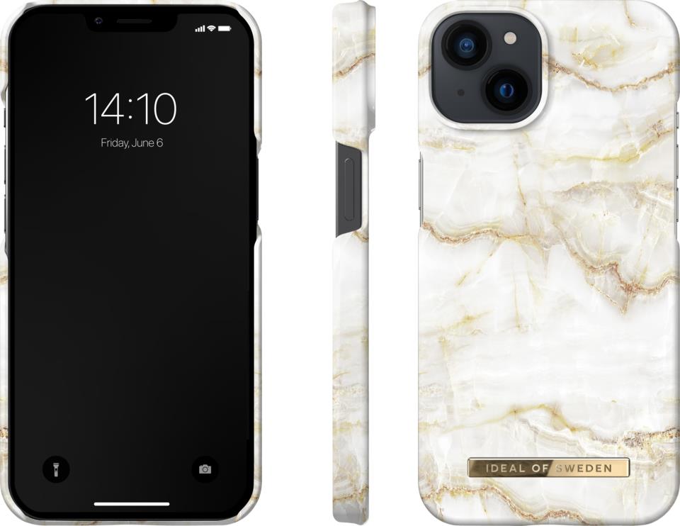 IDEAL OF SWEDEN Fashion Case iPhone 13 Golden Pearl Marble