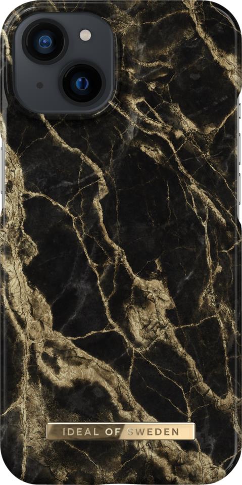 IDEAL OF SWEDEN Fashion Case iPhone 13 Golden Smoke Marble