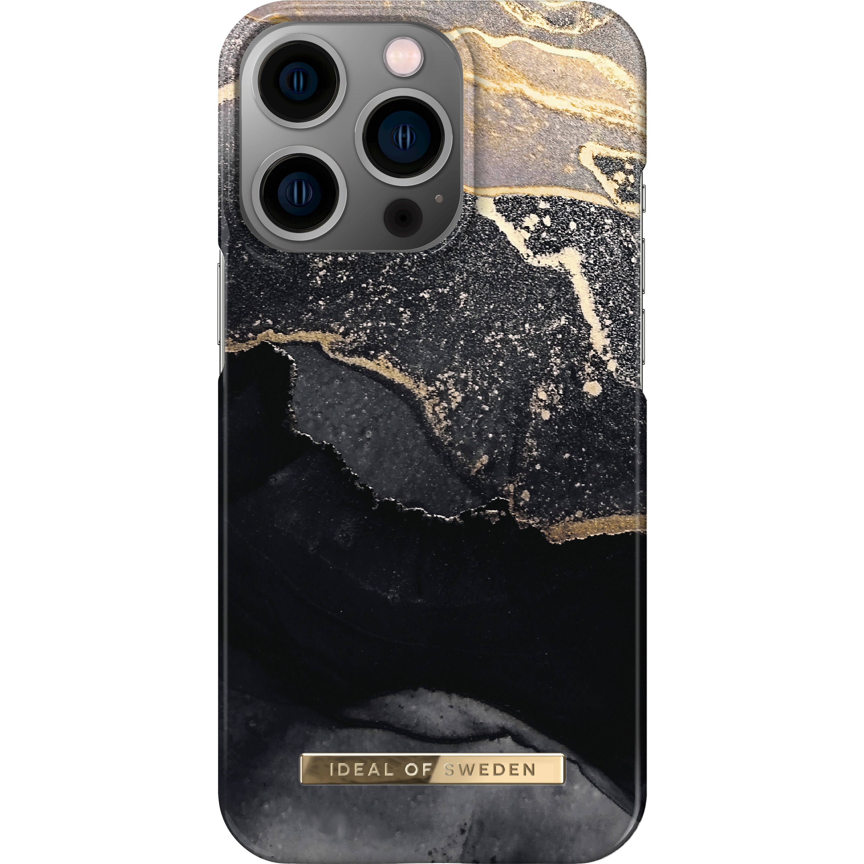 iDeal of Sweden iPhone 13 Pro Fashion Case Golden Twilight Marble