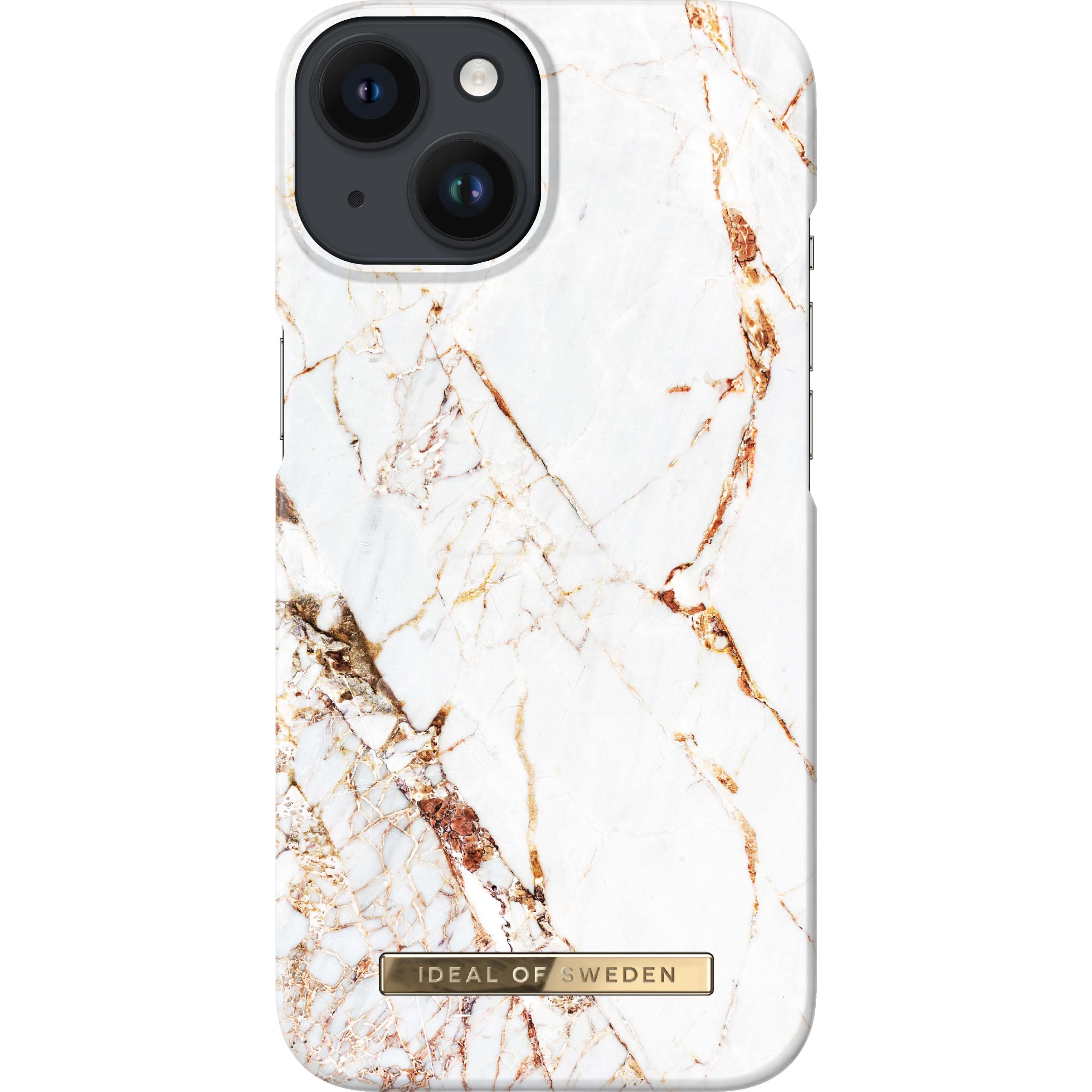 Läs mer om iDeal of Sweden iPhone 13/14 Fashion Case Carrara Gold