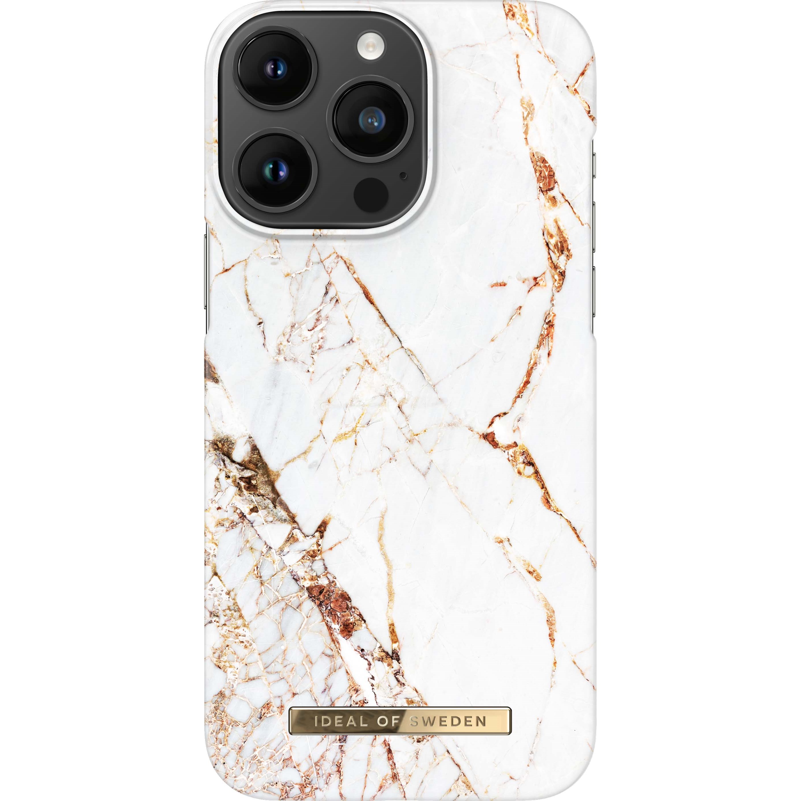 Läs mer om iDeal of Sweden iPhone 14 Pro Max Fashion Case Carrara Gold