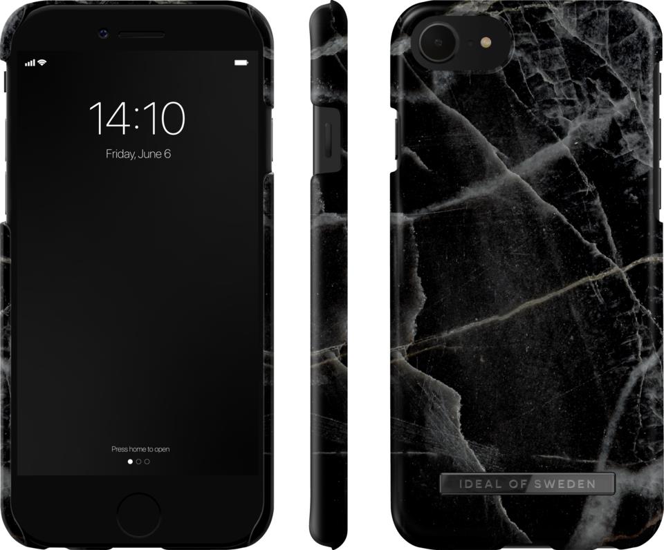 IDEAL OF SWEDEN Fashion Case iPhone 8/7/6/6S/SE Black Thunder Marble