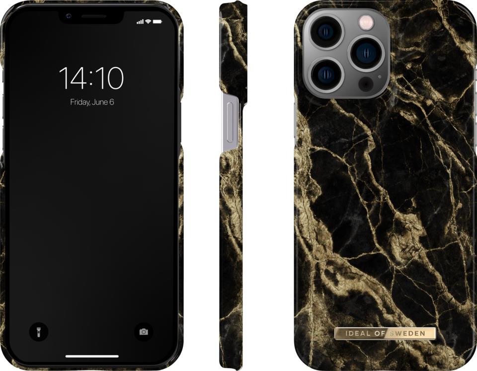 IDEAL OF SWEDEN Fashion CaseiPhone 13 PRO MAX Golden Smoke Marble