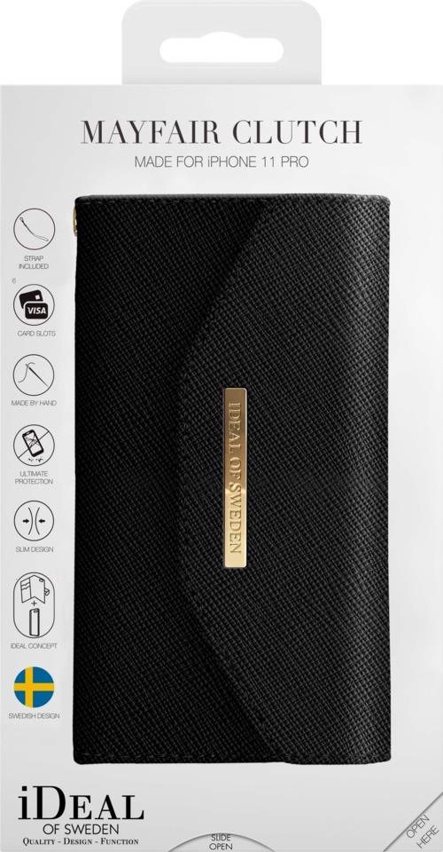 IDEAL OF SWEDEN Mayfair Clutch iPhone 11 PRO/XS/X Black