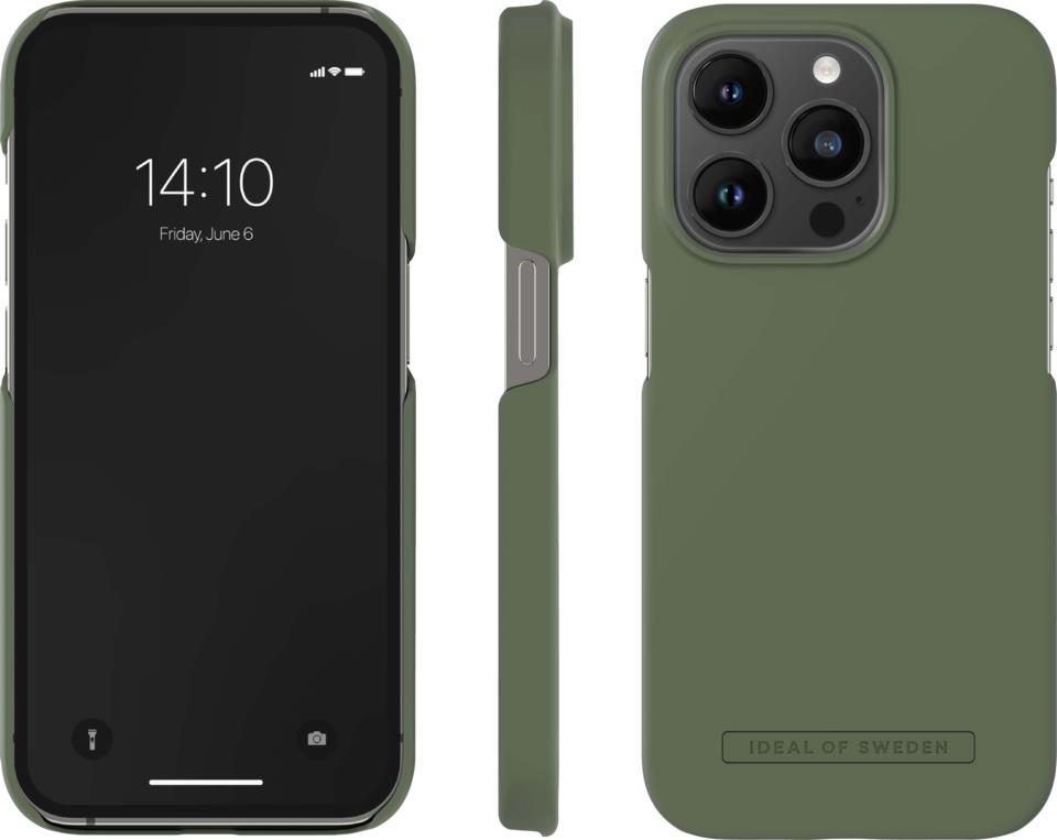 IDEAL OF SWEDEN Seamless Case iPhone 14 Pro Khaki
