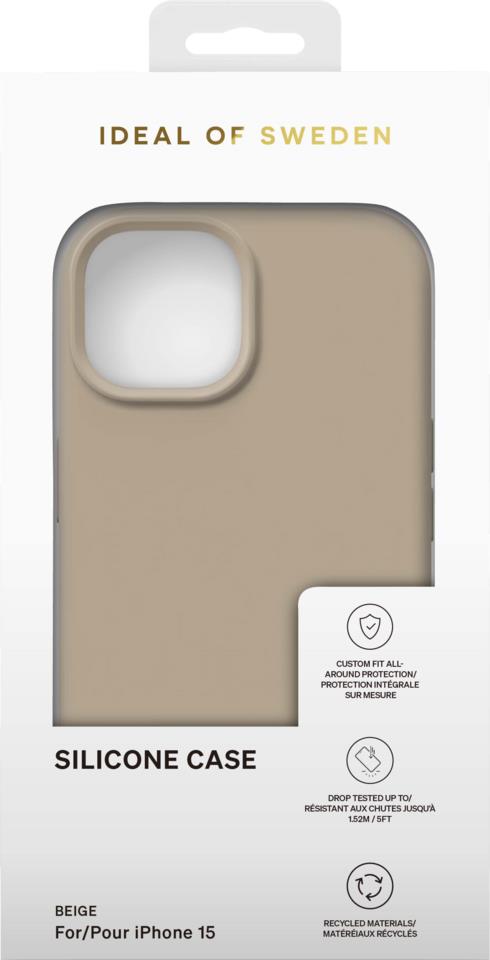IDEAL OF SWEDEN Silicone Case iPhone 15 Beige