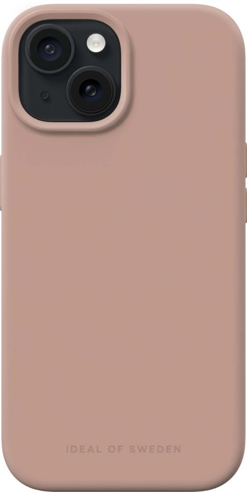 IDEAL OF SWEDEN Silicone Case iPhone 15 Blush Pink