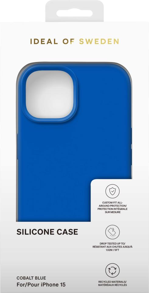 IDEAL OF SWEDEN Silicone Case iPhone 15 Cobalt Blue