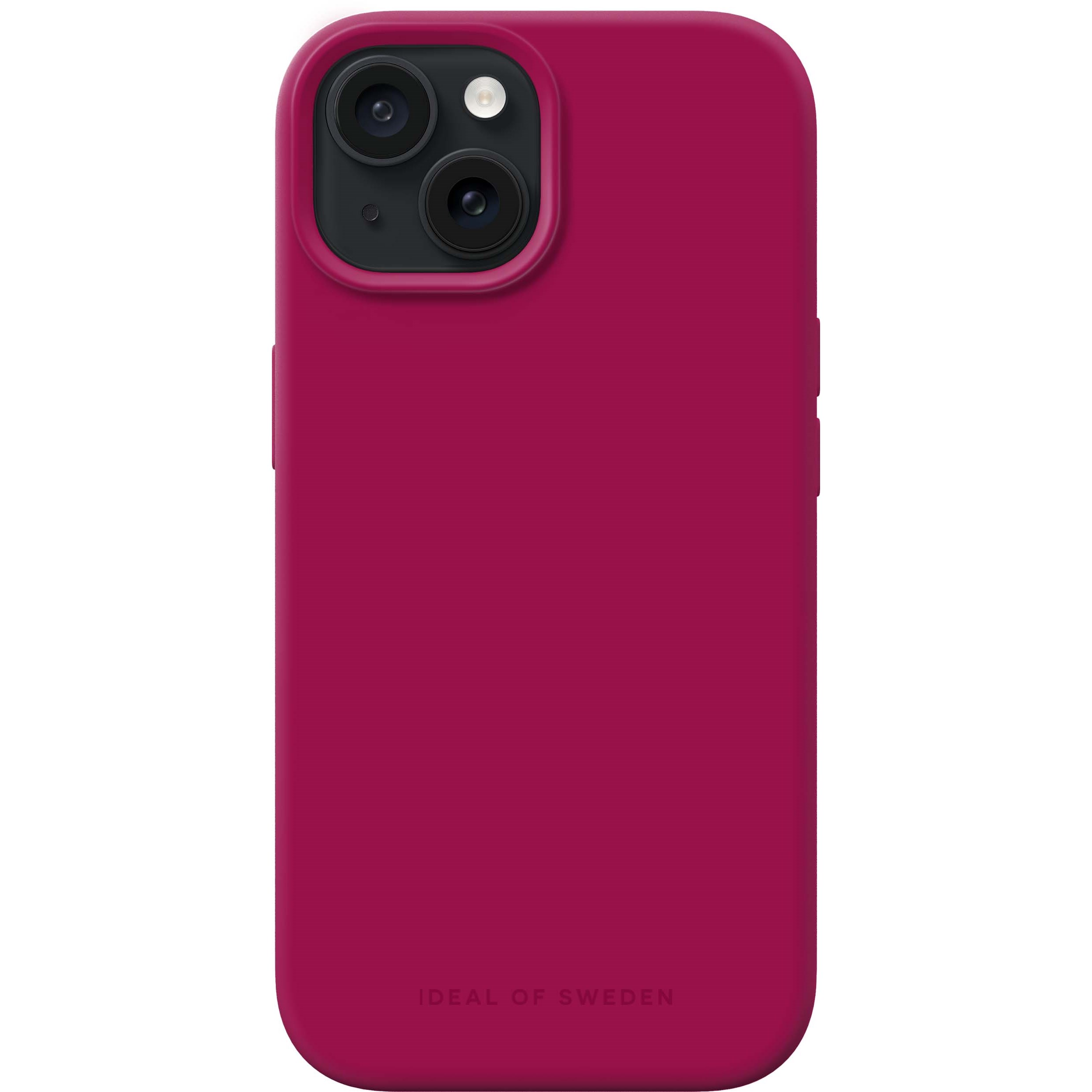 iDeal of Sweden iPhone 15 Silicone Case Magenta