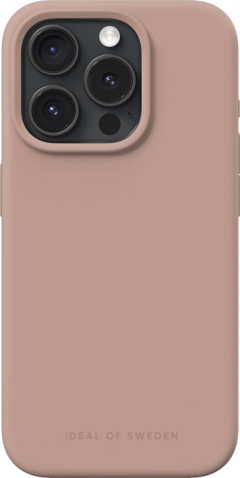 IDEAL OF SWEDEN Silicone Case iPhone 15 Pro Blush Pink