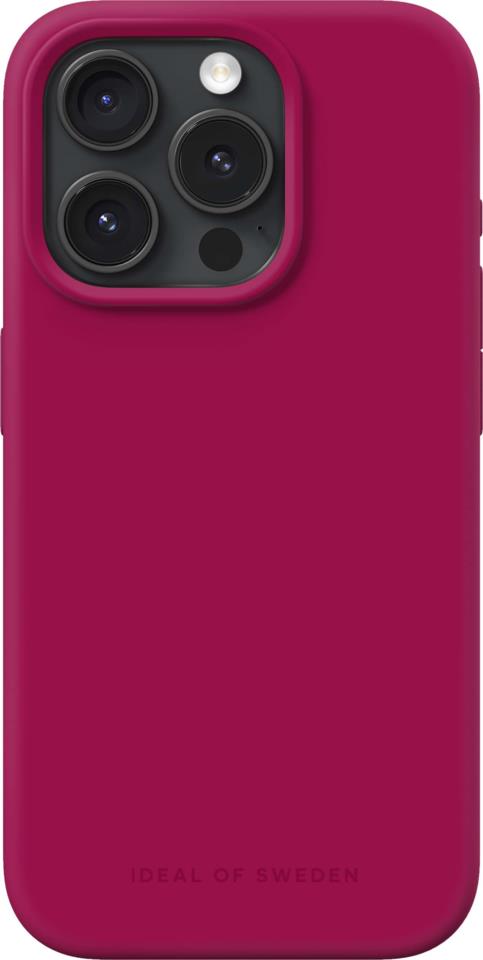 IDEAL OF SWEDEN Silicone Case iPhone 15 Pro Magenta