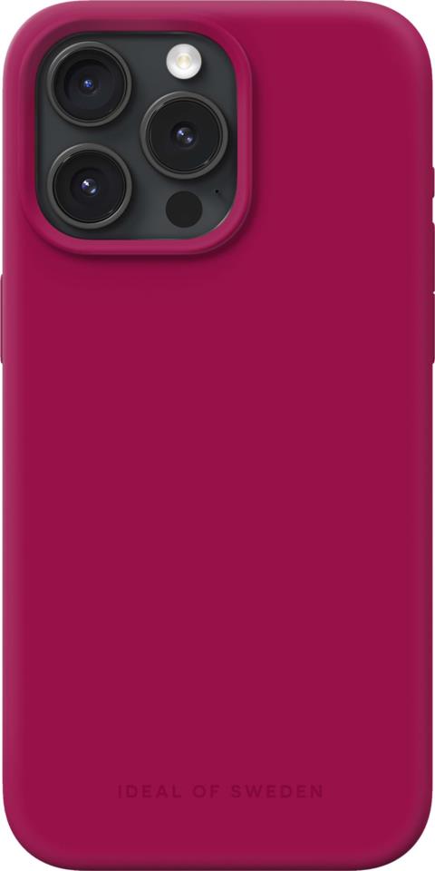 IDEAL OF SWEDEN Silicone Case iPhone 15 Pro Max Magenta
