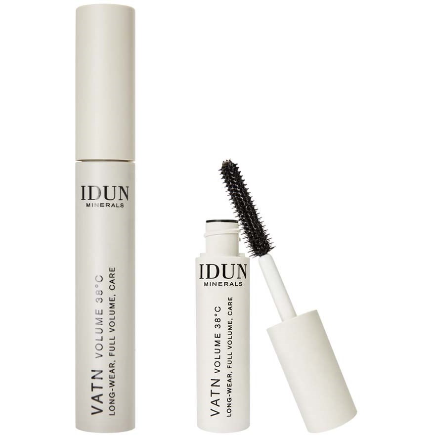 IDUN Minerals Bundle Mascara Vatn Volume 38° Black 9 ml & Travel Size