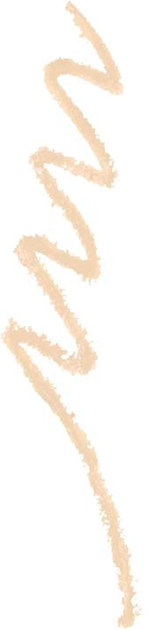 En beige snirklande linje går vertikalt på en svart och vit bakgrund.