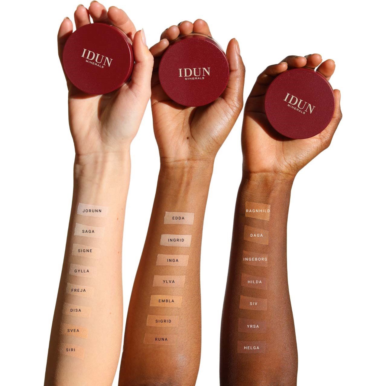 Alternativ bild 1 för IDUN Minerals Mineral Powder Foundation Siri