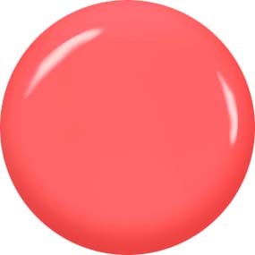 Kiiltävä vaaleanpunainen pallo, jolla on kirkas heijastus yläosassa, pyöreä ja sileä.