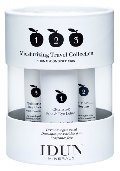 IDUN Minerals Skincare Travel Set – Cleanser, Serum & Tagescreme Im Praktischen Reiseformat (112 G)